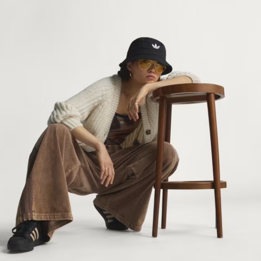 ADIDAS CORDUROY SST OVERSIZED PANTS - Picture 8 of 10
